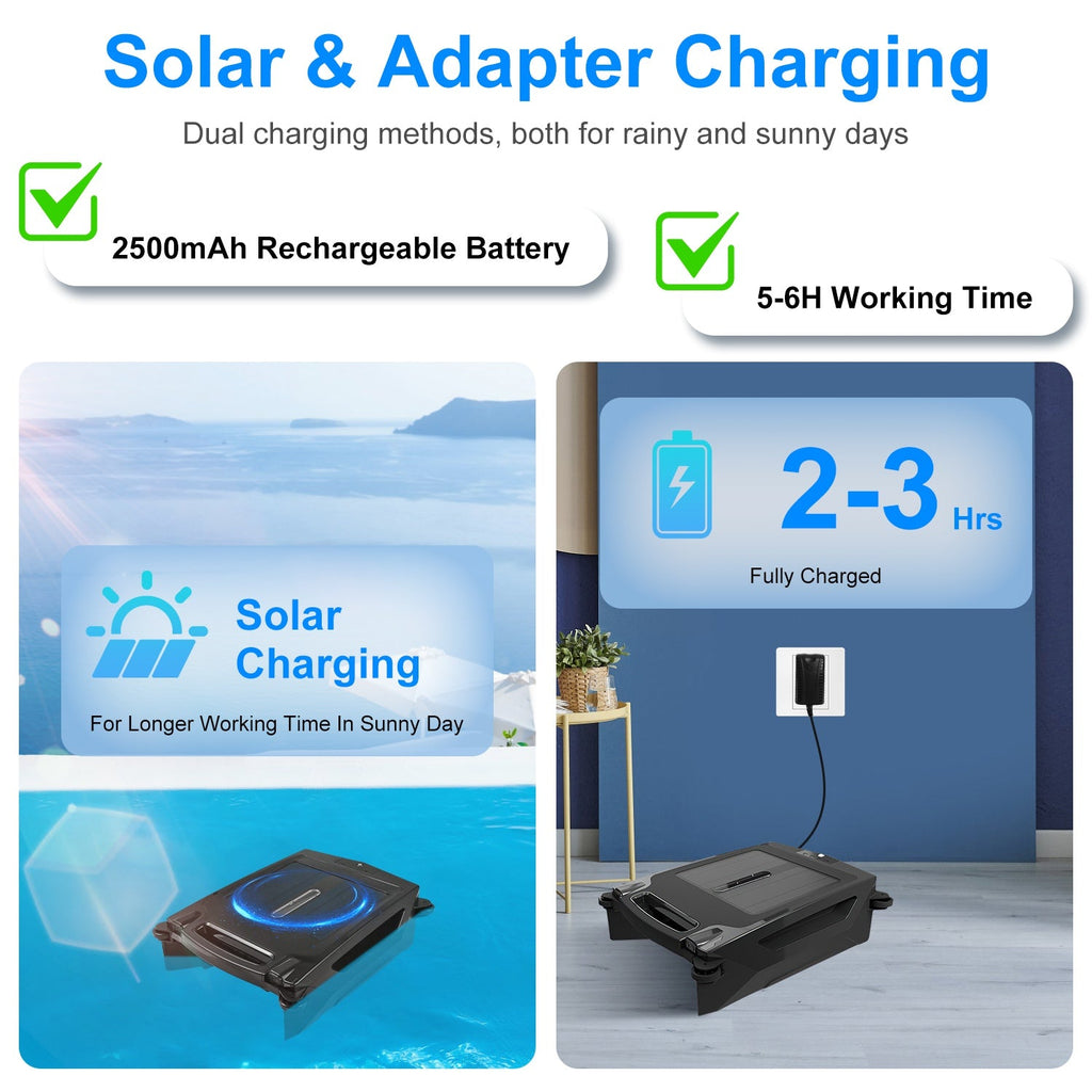 SolarSkim Pro app control interface on smartphone in Normal and Sports mode