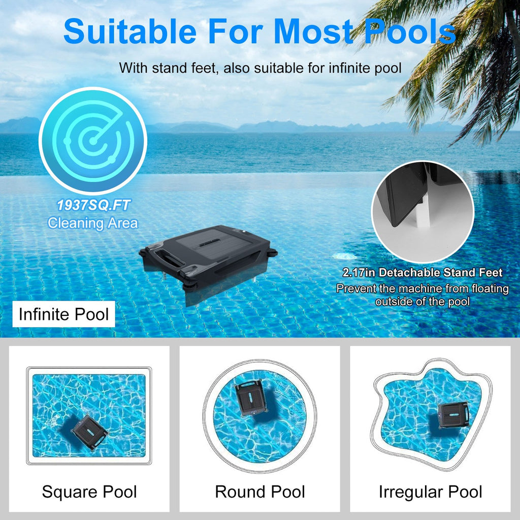 SolarSkim Pro ultrasonic radar navigation with zero dead corner coverage